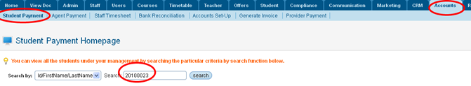 RTOmanager- WebSutra College Management System -- Accounts Zone- Payment Student Search 2013-08-02 13-21-01