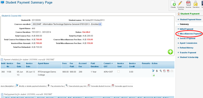 RTOmanager- WebSutra College Management System -- Accounts Zone - Payment Summary 2013-09-25 15-43-51