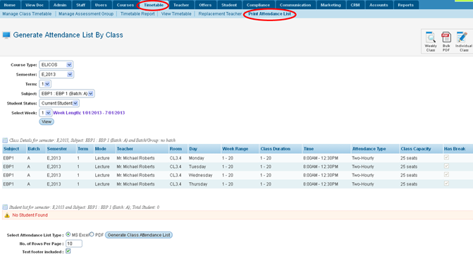 RTOmanager- WebSutra College Management System -- DOS Zone- Get Class Timetable Attendance List 2013-08-02 12-20-47