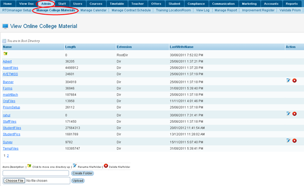 RTOmanager- WebSutra College Management System -- Teacher Portal- View Your Subject Material