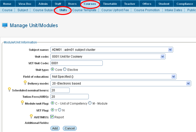 RTOmanager- WebSutra College Management System -- Admin Zone- Add New Unit 2013-07-31 13-22-47