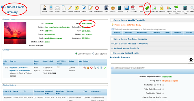 RTOmanager- WebSutra College Management System -- SS Zone- Student Profile Detail 2013-08-02 14-45-13