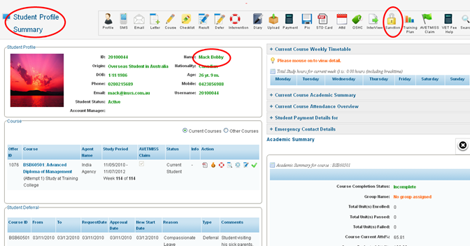 RTOmanager- WebSutra College Management System -- SS Zone- Student Profile Detail 2013-08-02 14-50-24