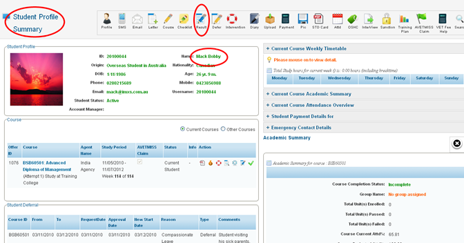 RTOmanager- WebSutra College Management System -- SS Zone- Student Profile Detail 2013-08-02 13-31-47