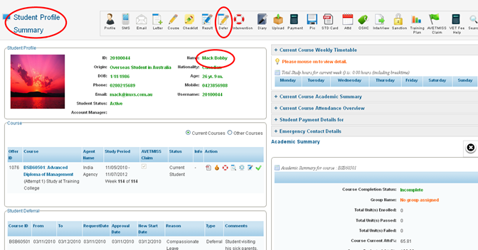 RTOmanager- WebSutra College Management System -- SS Zone- Student Profile Detail 2013-08-02 13-32-34