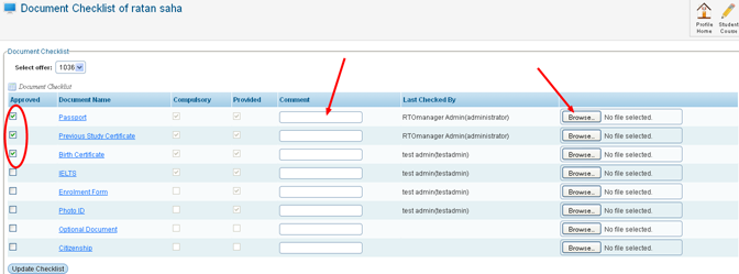 RTOmanager- WebSutra College Management System -- SS Zone- Offer Document Checklist 2013-08-06 10-37-21