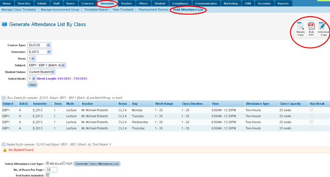 RTOmanager- WebSutra College Management System -- DOS Zone- Get Class Timetable Attendance List 2013-08-02 12-45-01