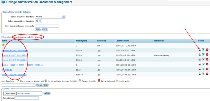 RTOmanager- WebSutra College Management System -- DOS Zone- Document Upload Management